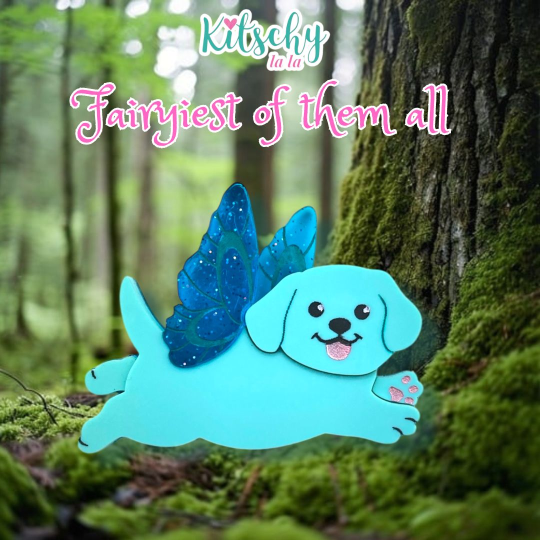 Flutter Puppy Brooch