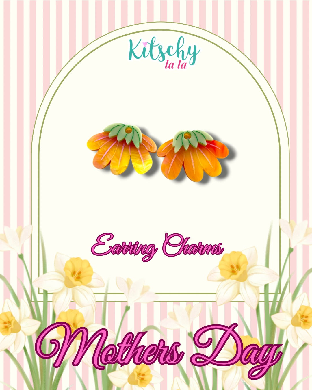 Blossom Flower Earring Charms