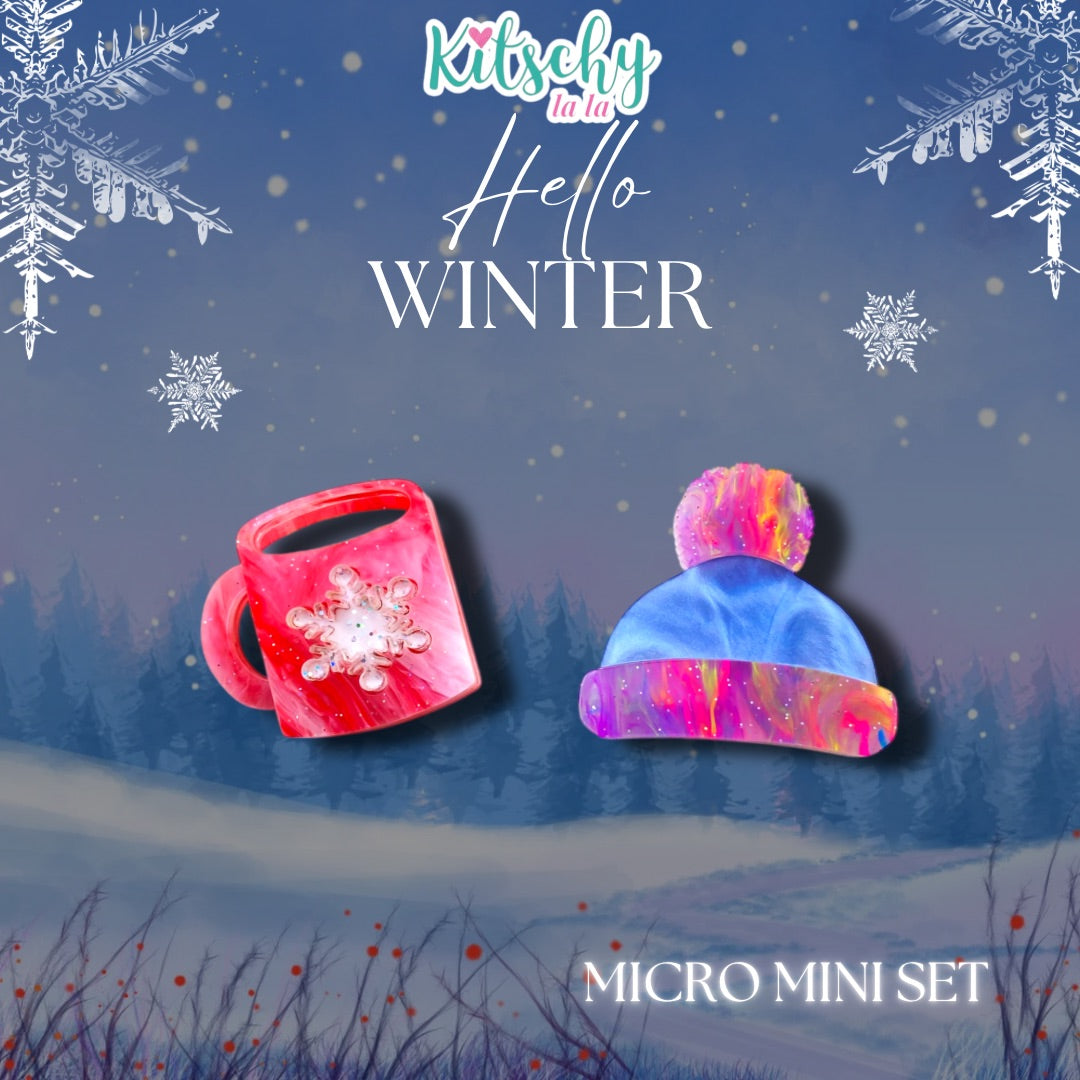 Winter Micro Mini Brooch Set