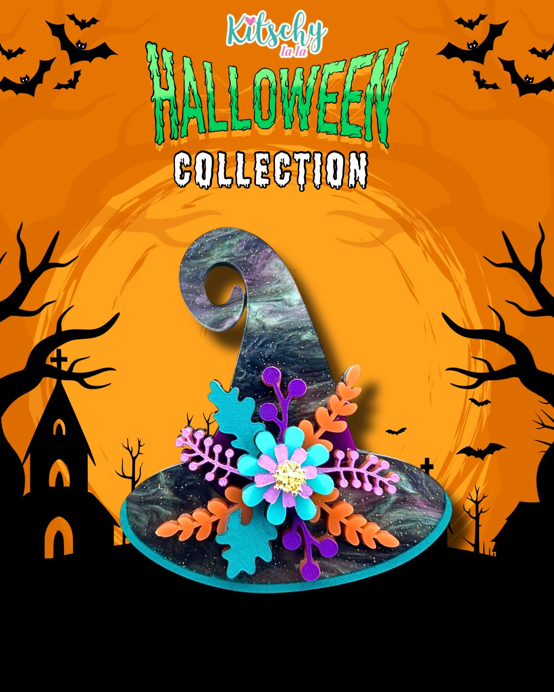 Witches Hat Corsage Brooch