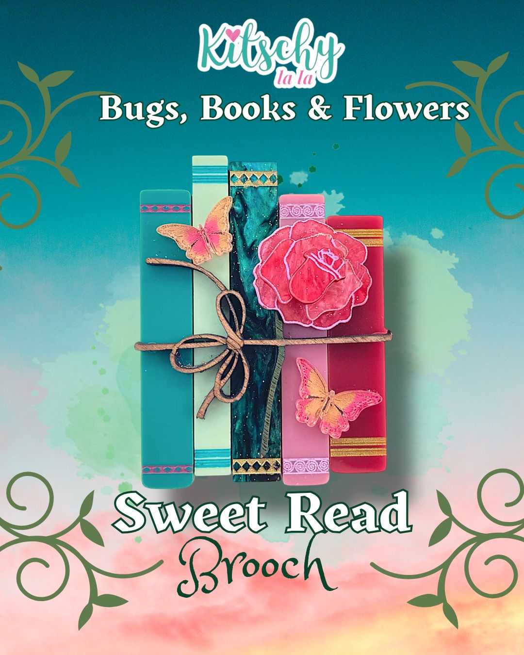 Sweet Read Brooch