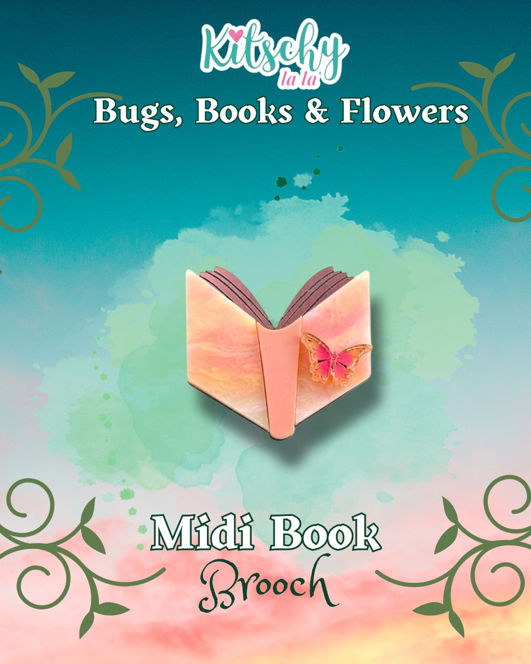Midi Book Brooch