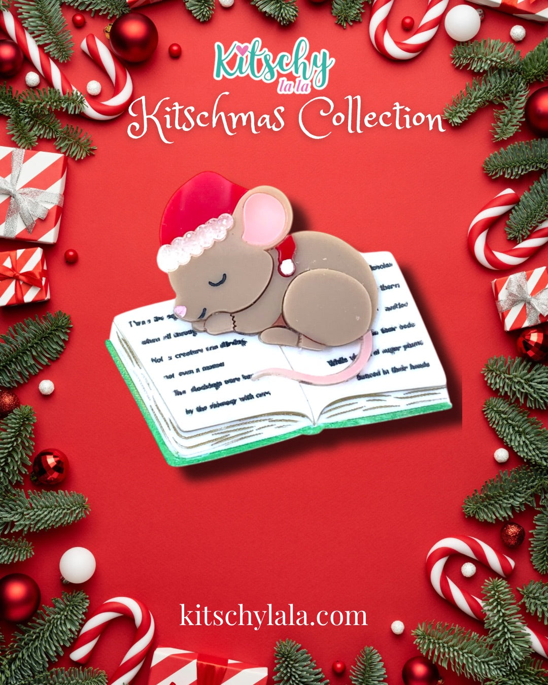 PRE ORDER Not a Creature was Stirring Brooch