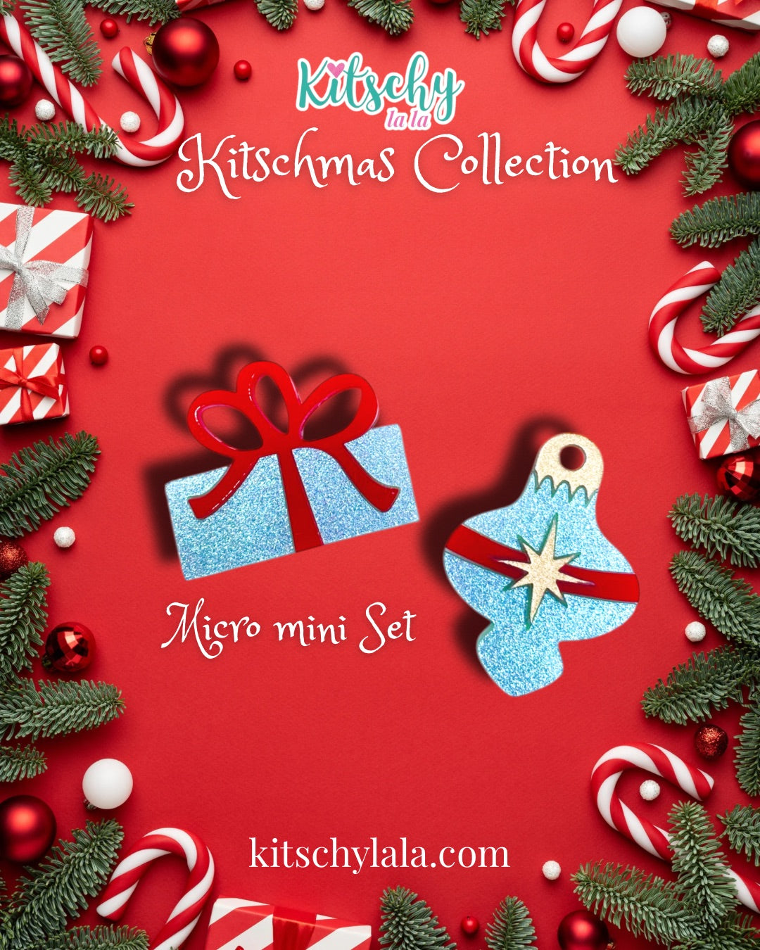 PRE ORDER Kitschmas Micro Mini Brooch Set
