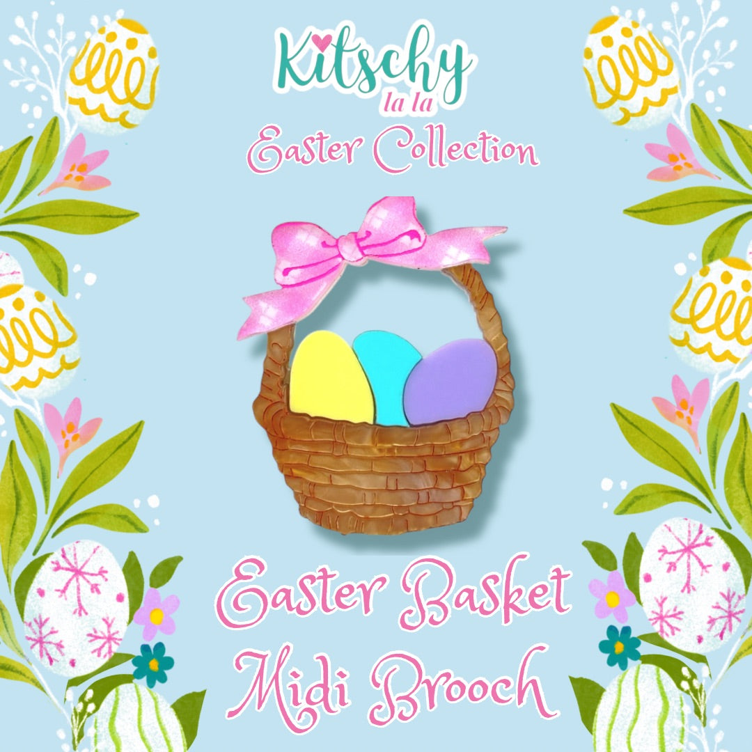 Easter Basket Midi Brooch