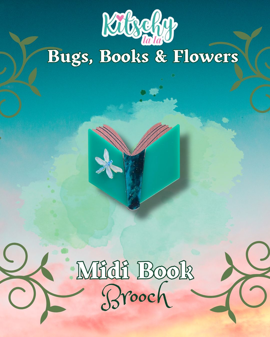Midi Book Brooch