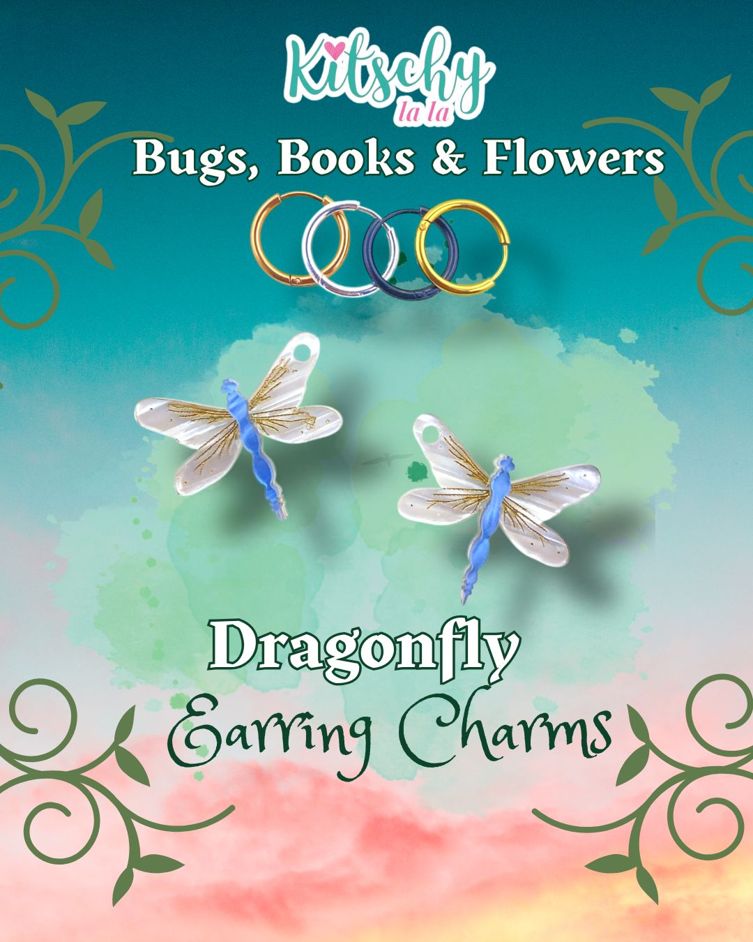 Dragonfly Earring Charms
