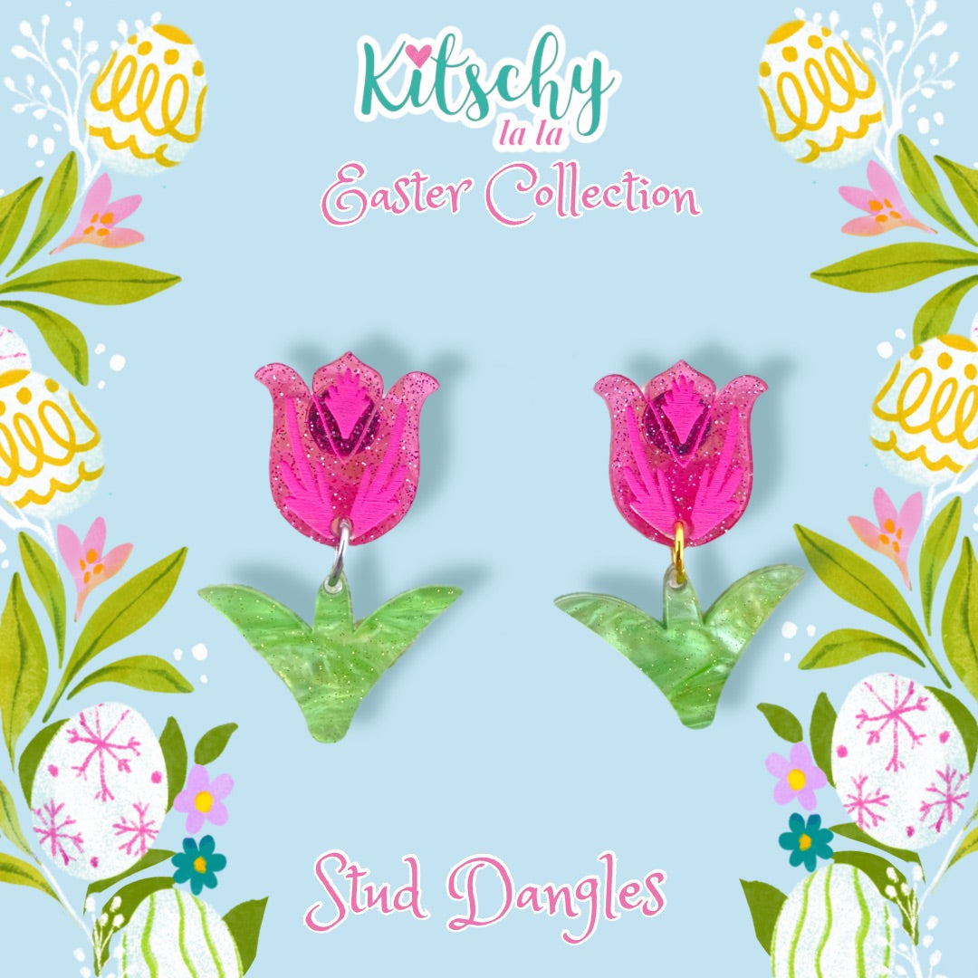Tulip Dangle Earrings