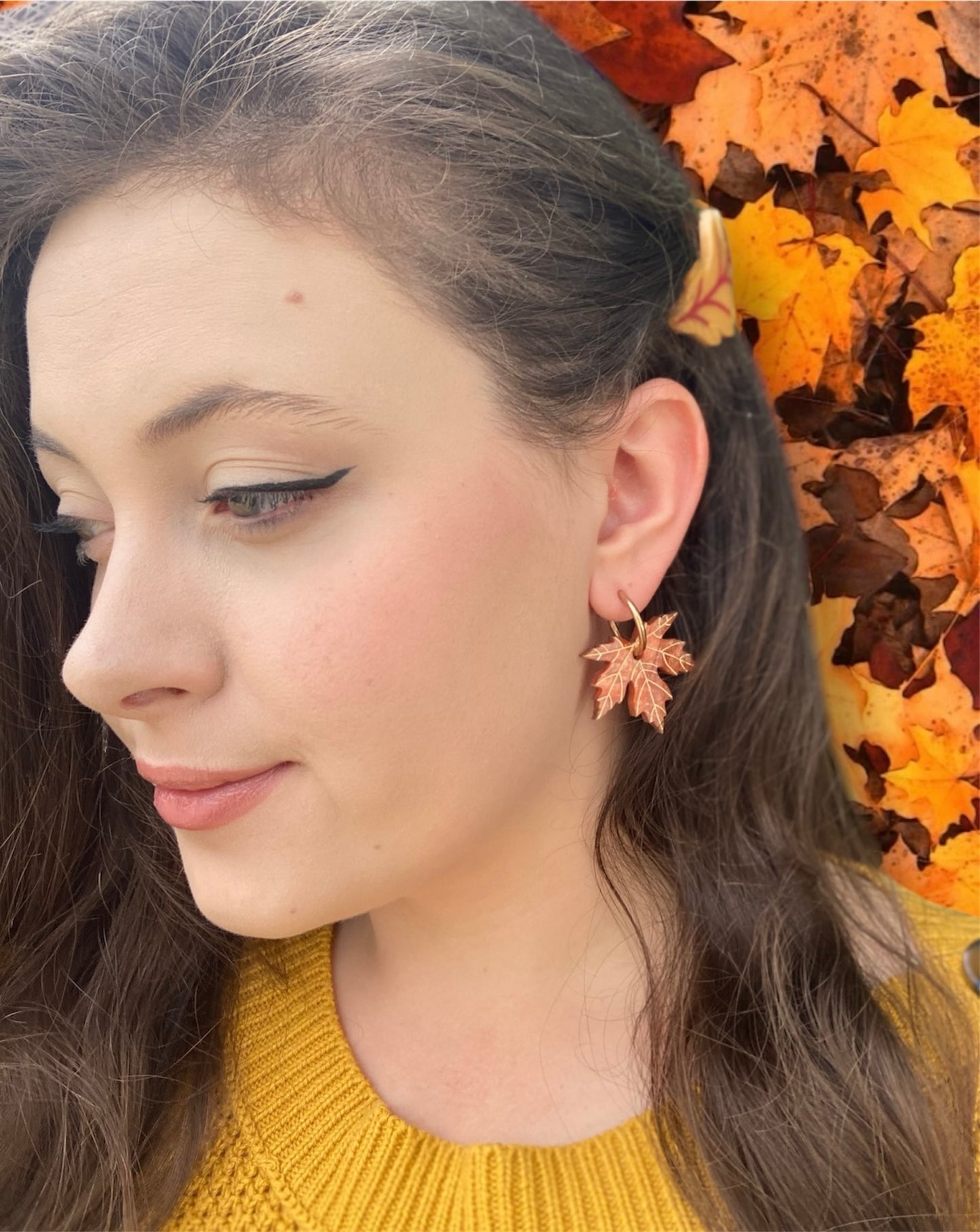 Autumn Leaf Earring Charms