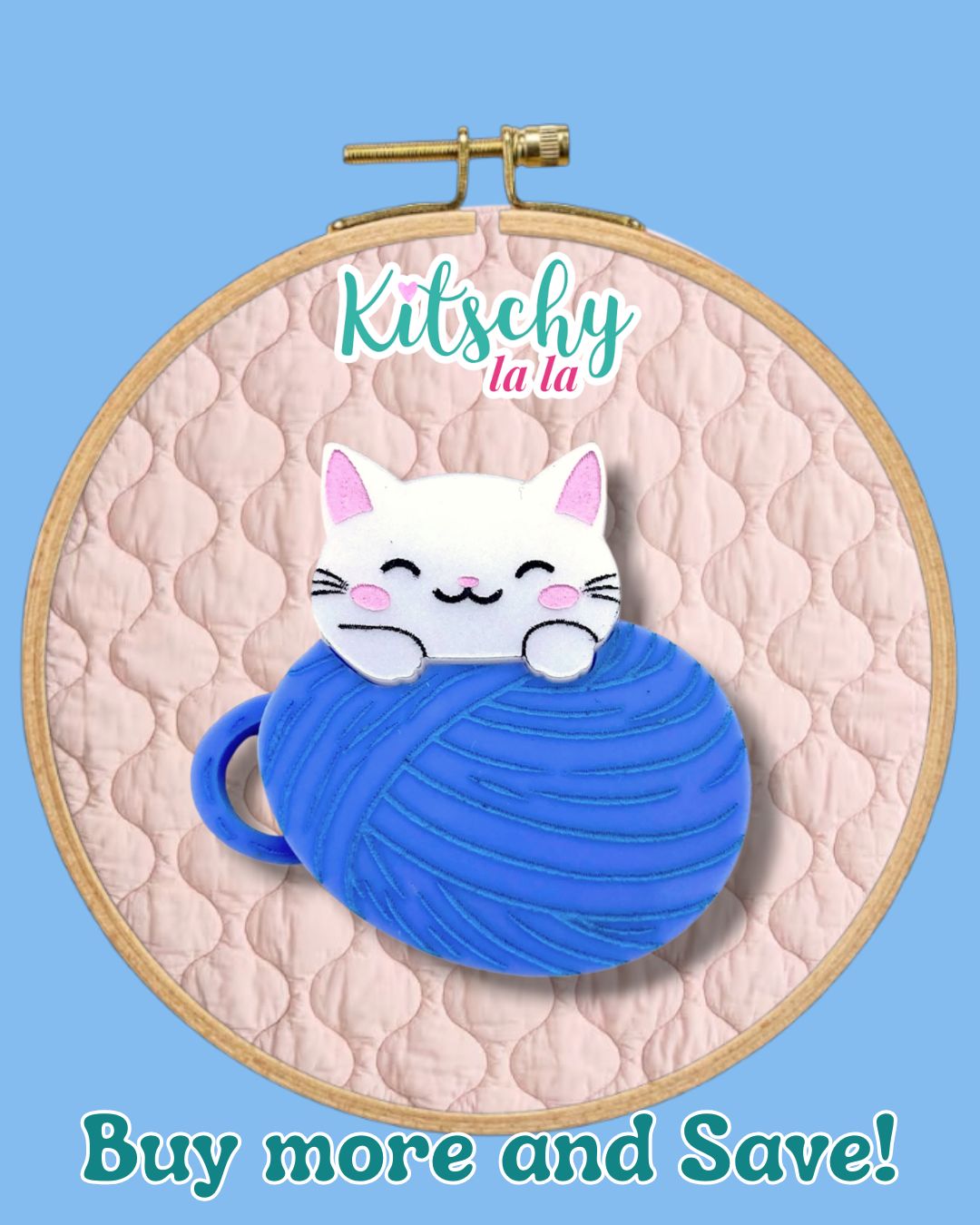 Woollen Kittens Midi Brooch
