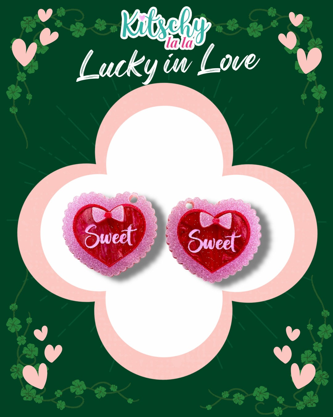 Sweet Heart Earring Charms