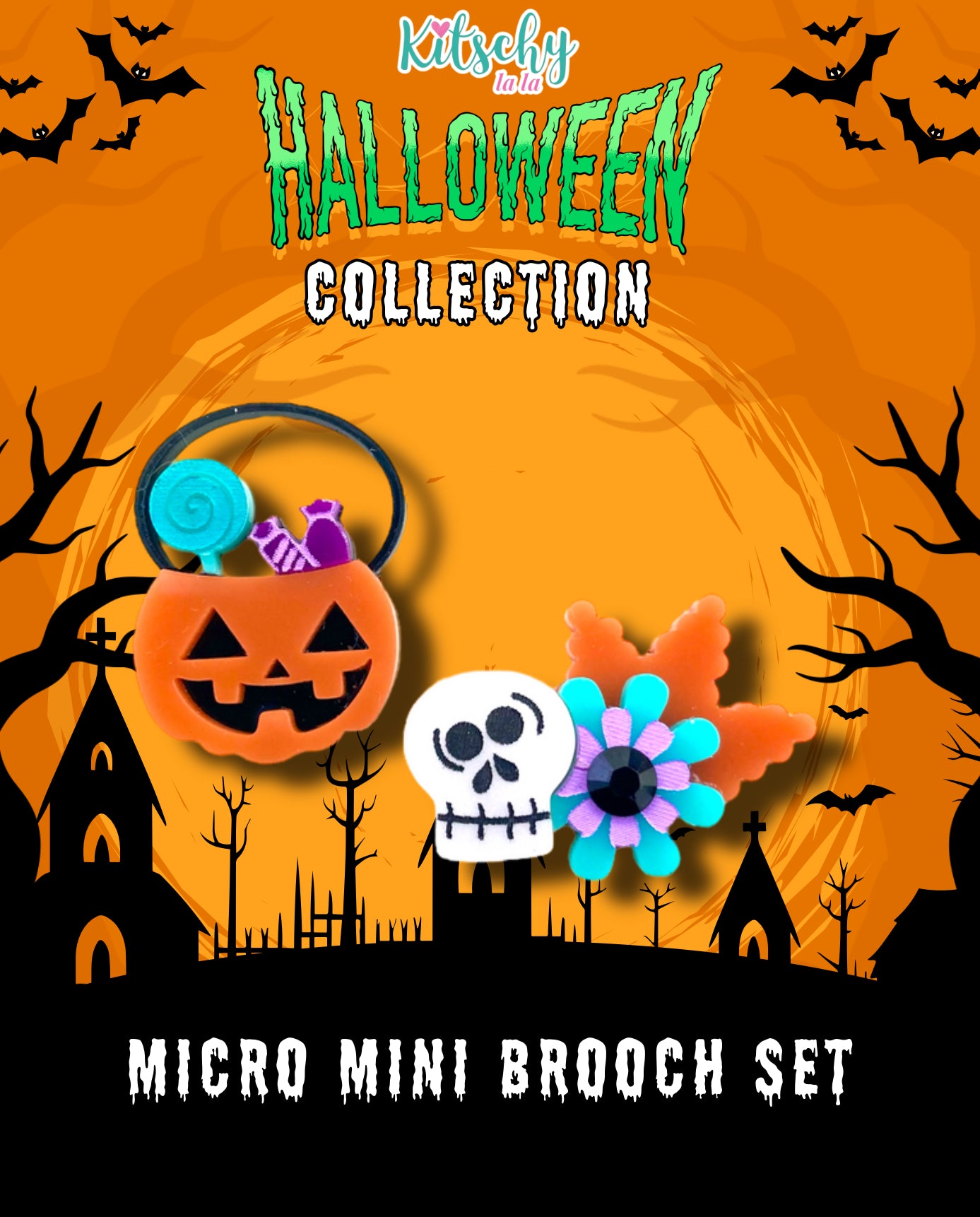 Halloween Mini Brooch Set