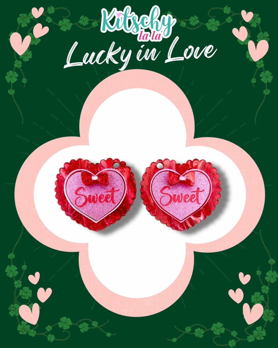 Sweet Heart Earring Charms