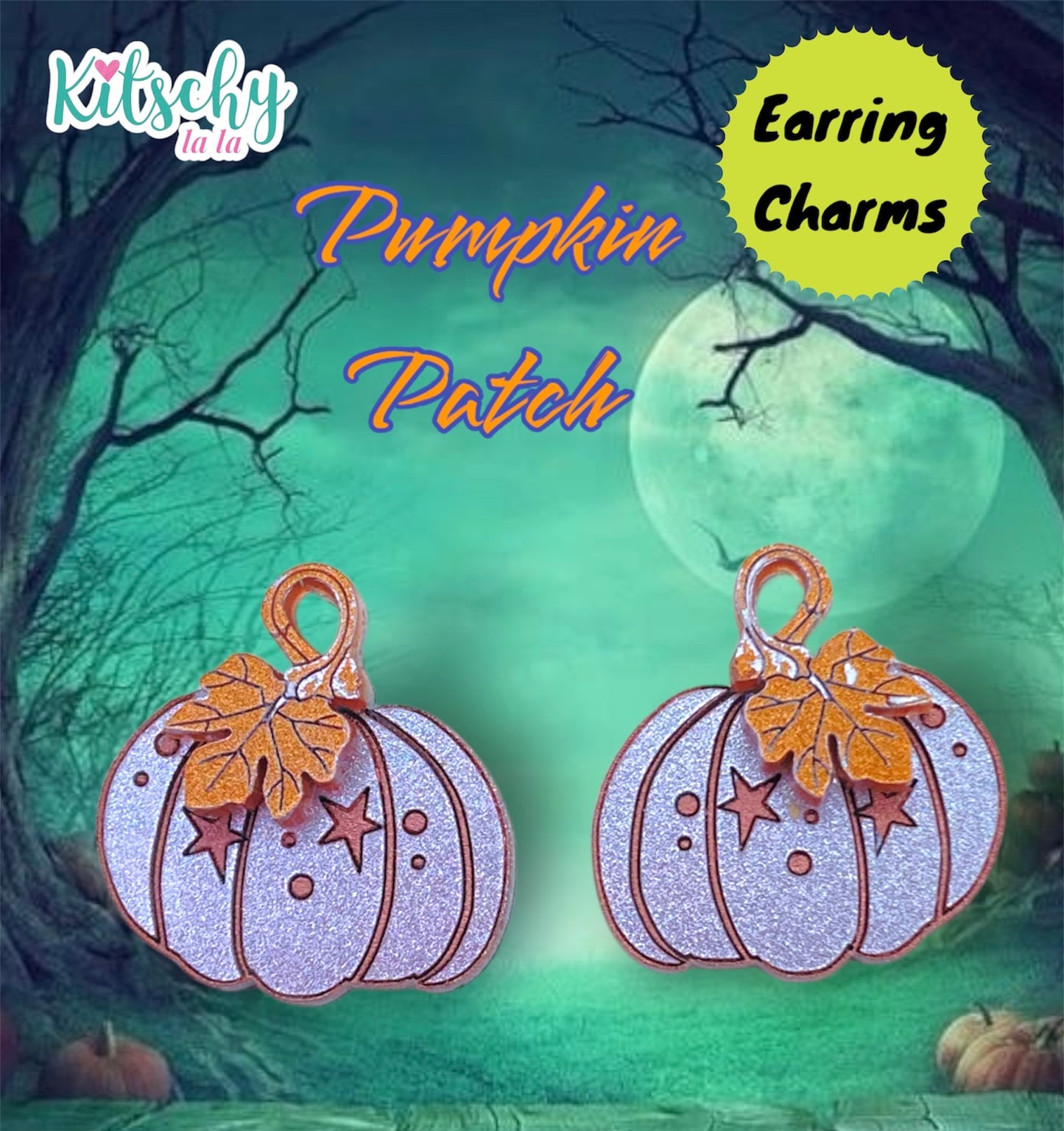 Pumpkin Earring Charms