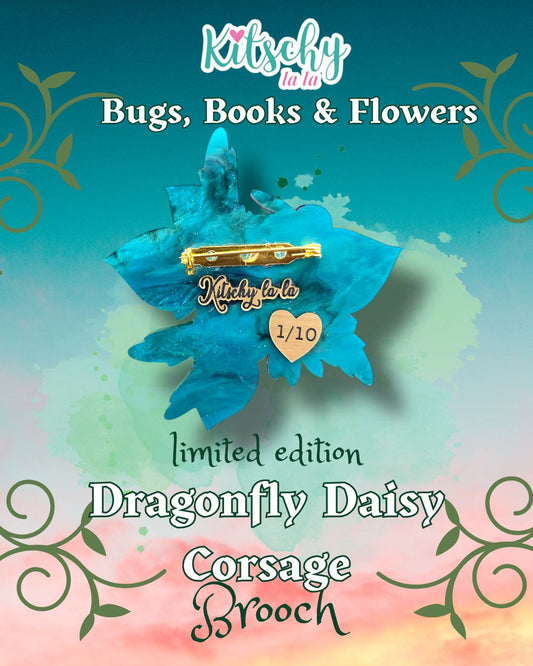 LIMITED NUMBERED EDITION Dragonfly Daisy Corsage
