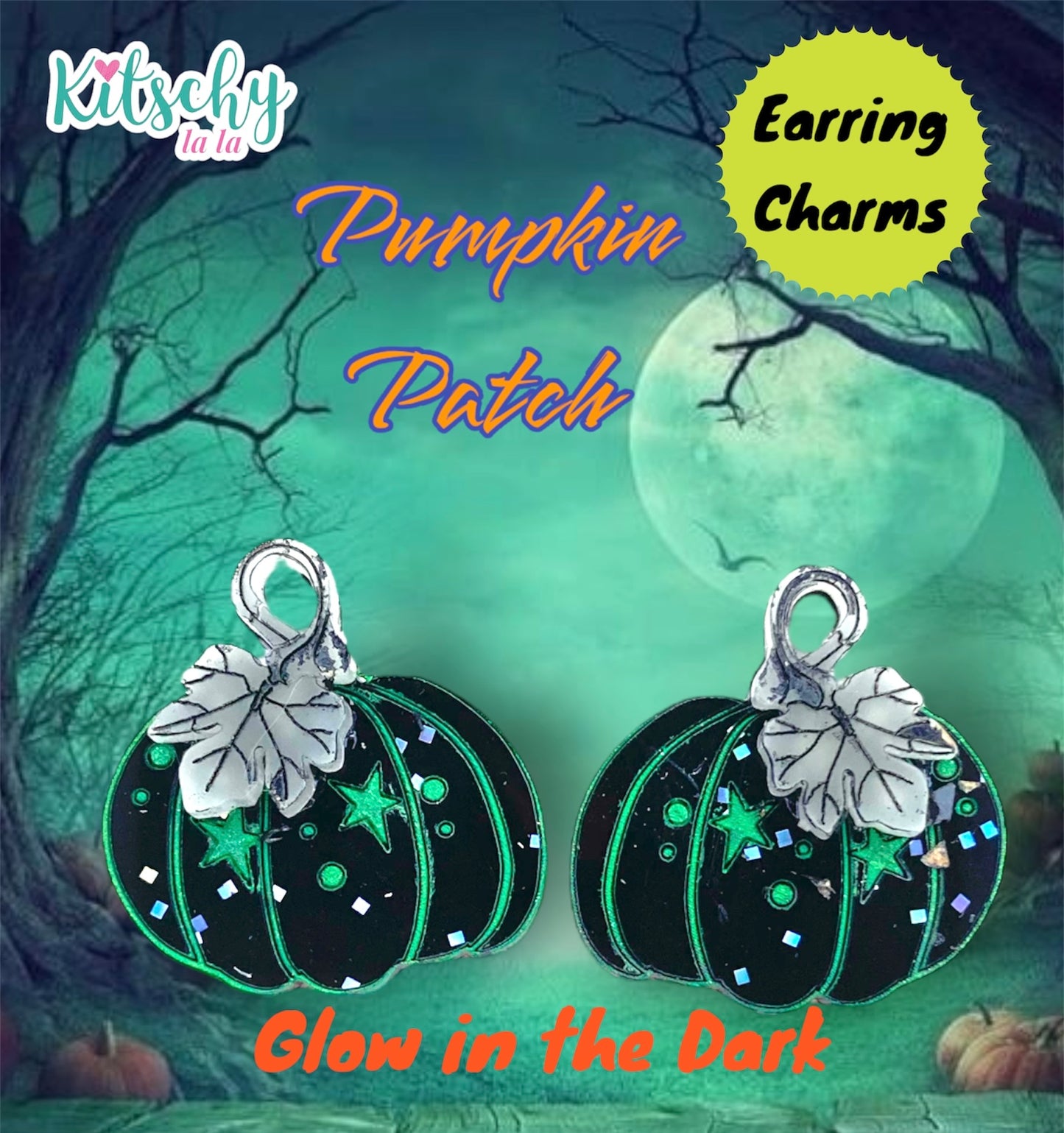 Pumpkin Earring Charms