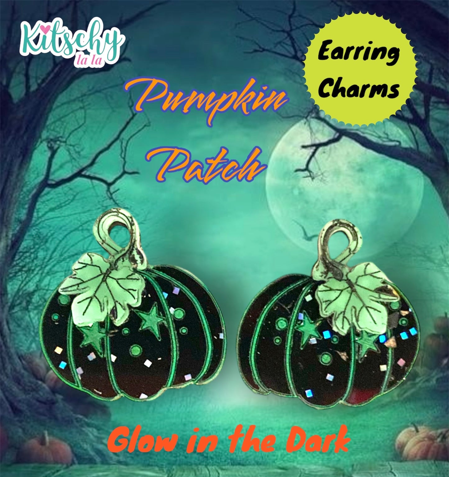 Pumpkin Earring Charms