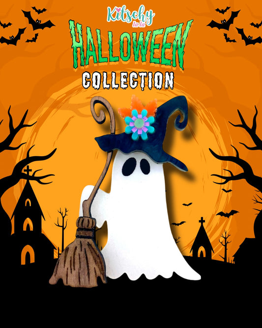 Witchy Ghost Brooch