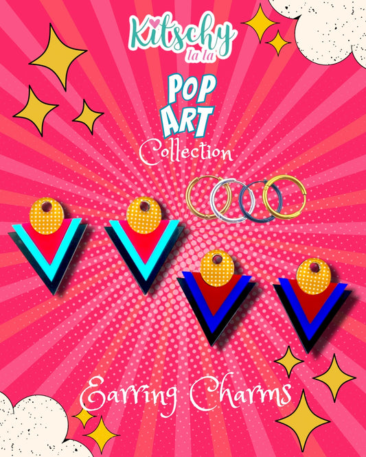 PRE ORDER Statement Pop Art Earring Charms