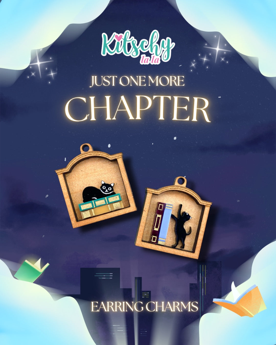 PRE ORDER Curious Cats Earring Charms