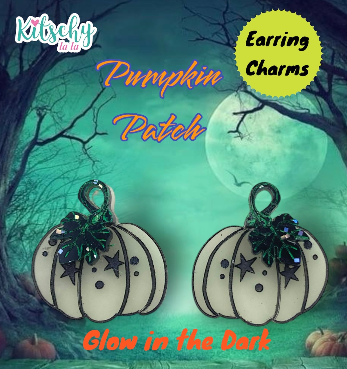 Pumpkin Earring Charms