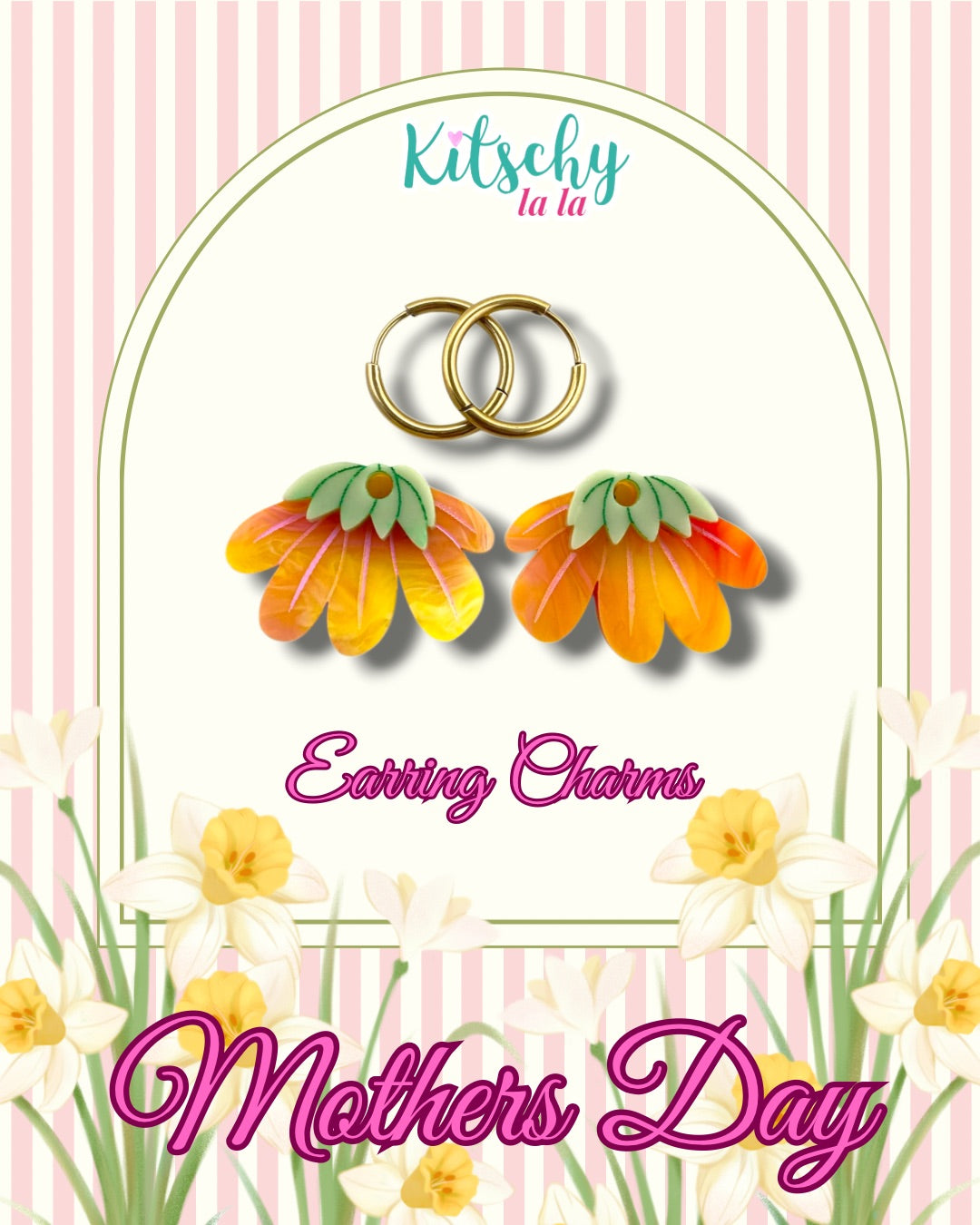 PRE ORDER Blossom Flower Earring Charms