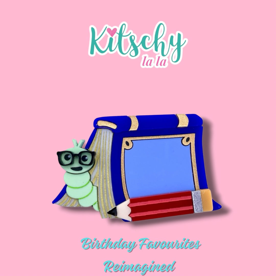 PRE ORDER Bookworm Brooch