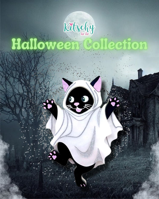 Boo Kitty Brooch