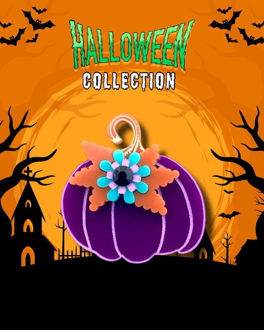 Midi Floral Pumpkin Brooch