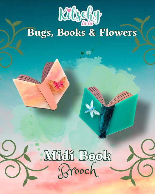 Midi Book Brooch