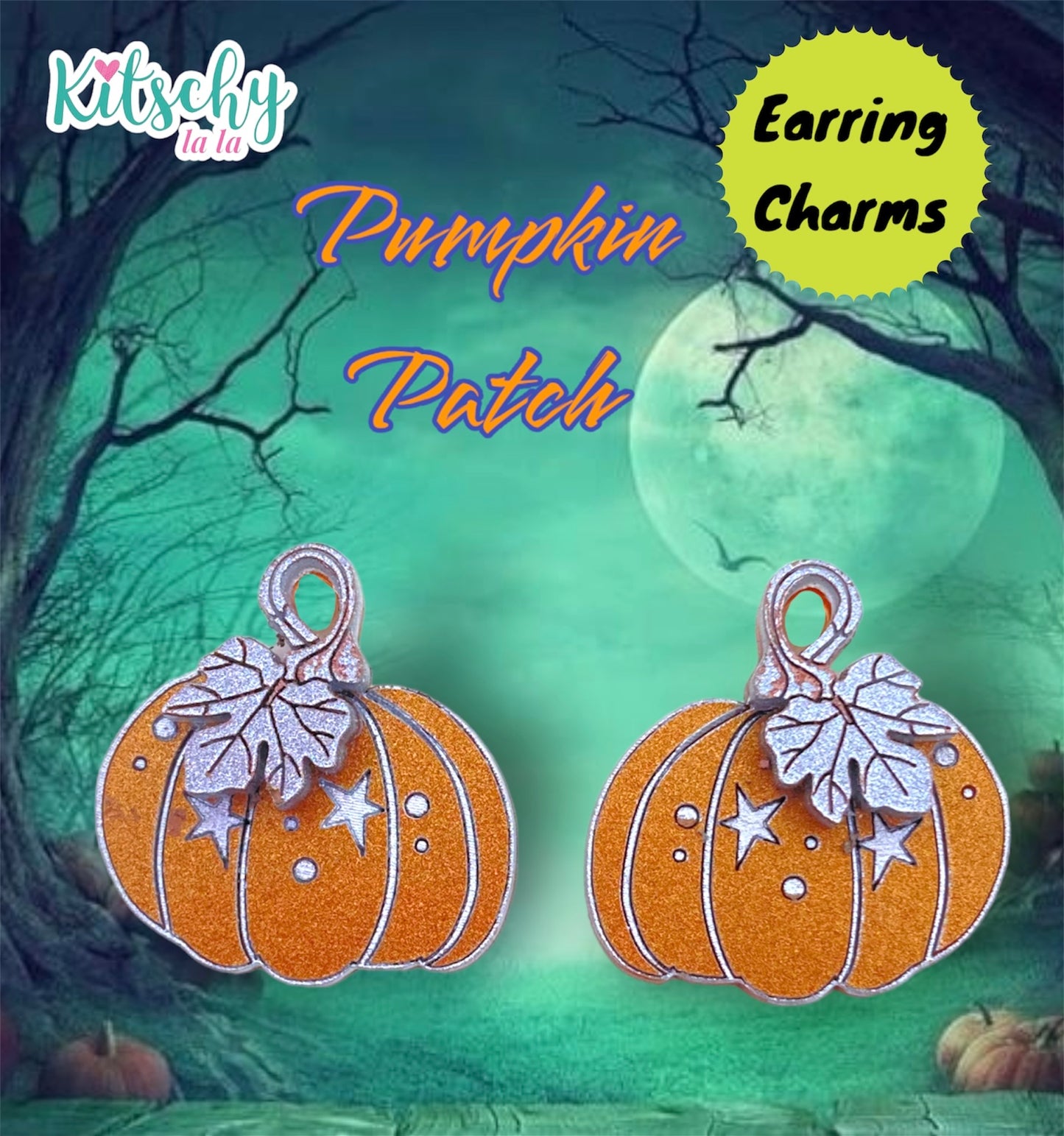 Pumpkin Earring Charms