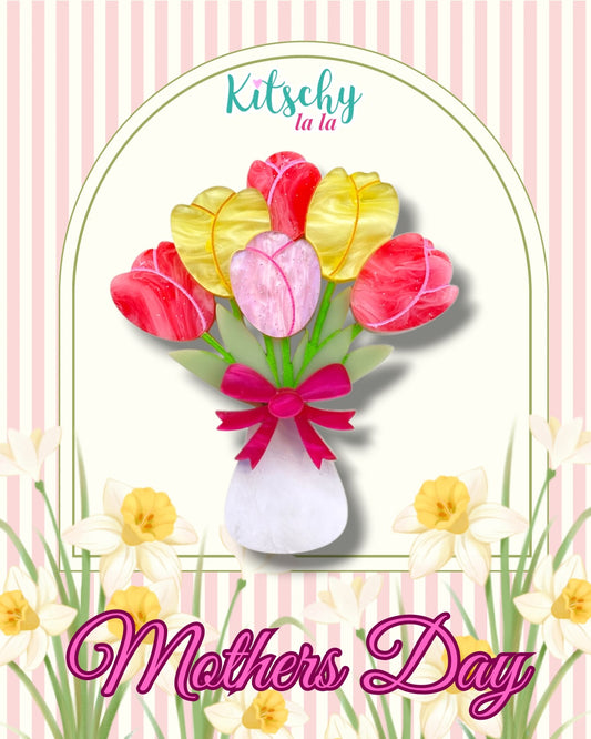 PRE ORDER Flower Vase Brooch