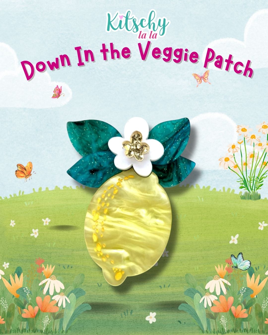 PRE ORDER Lemon Brooch