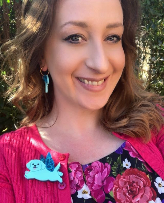 Flutter Puppy Brooch
