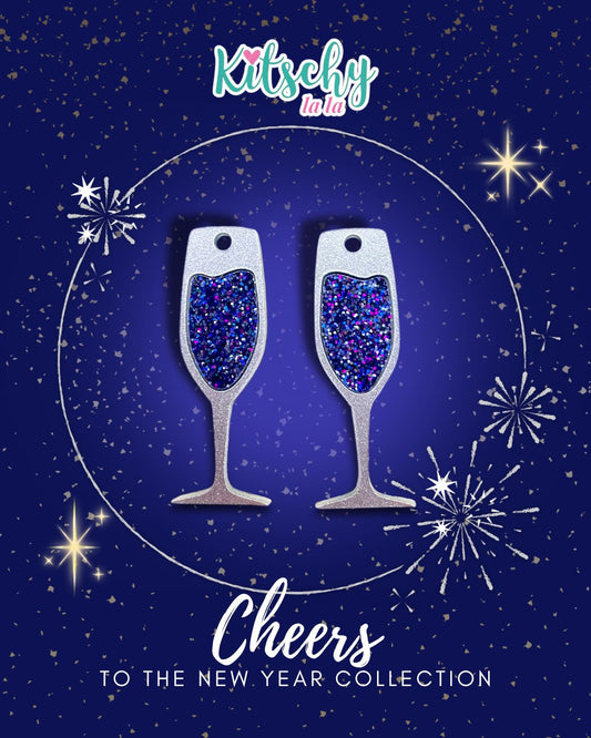PRE ORDER Toast to the New Year Earring Charms