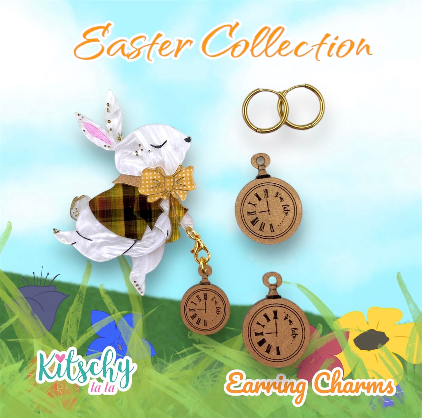 Pocket Watch Earring Charms