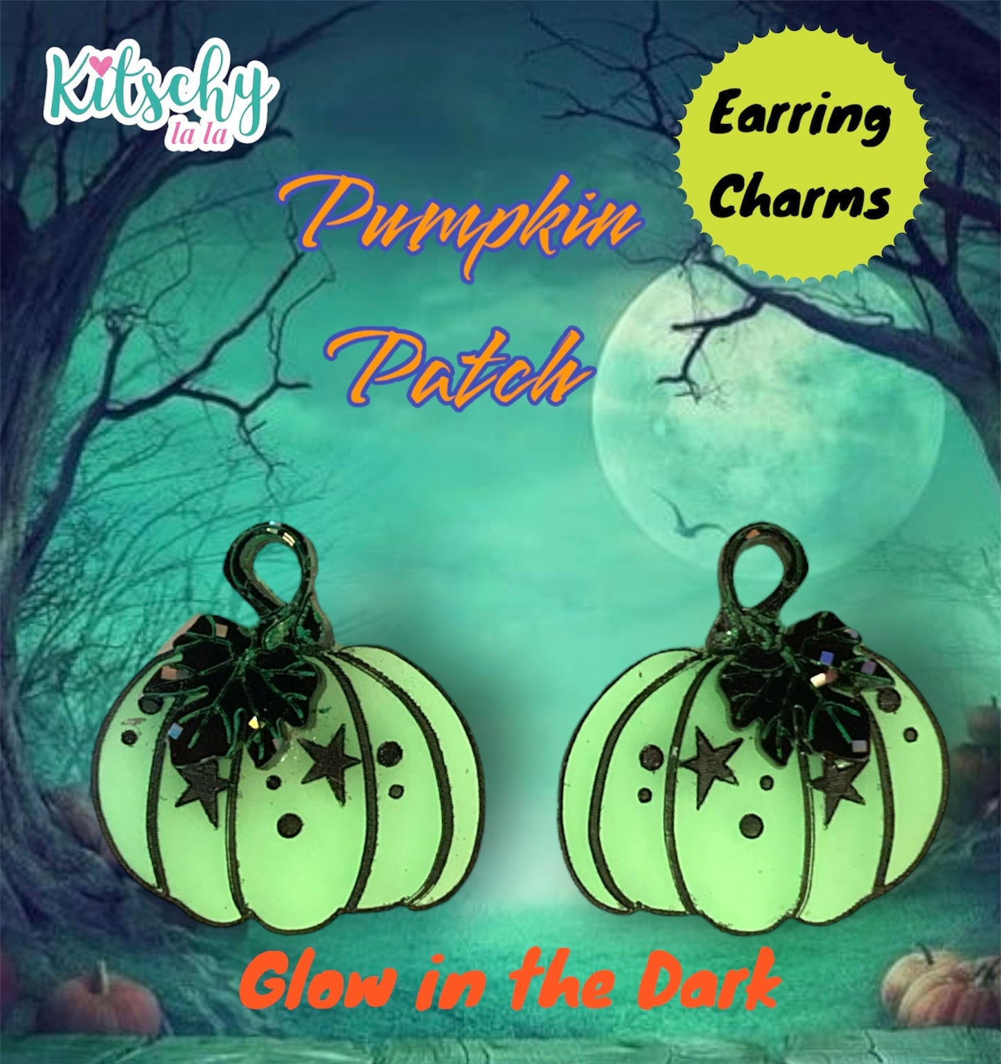 Pumpkin Earring Charms