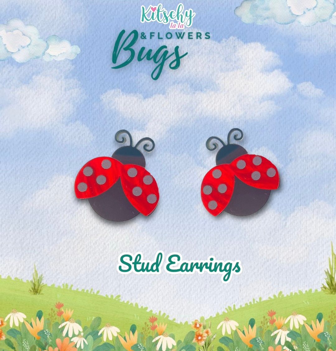 Ladybug Studs