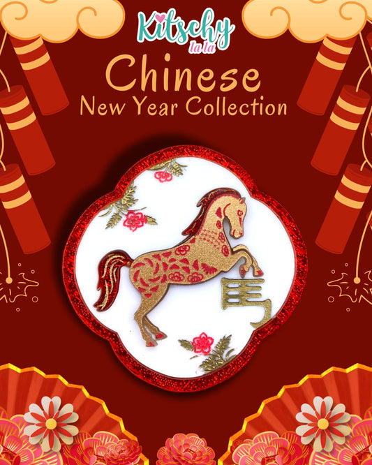 PRE ORDER Year of the Horse Brooch