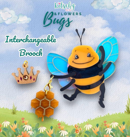 2nd Interchangeable Bee Brooch