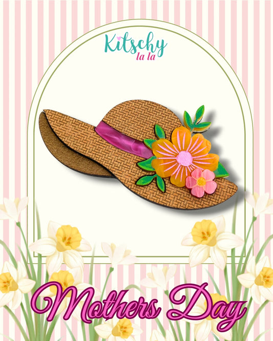 PRE ORDER Straw Hat Brooch