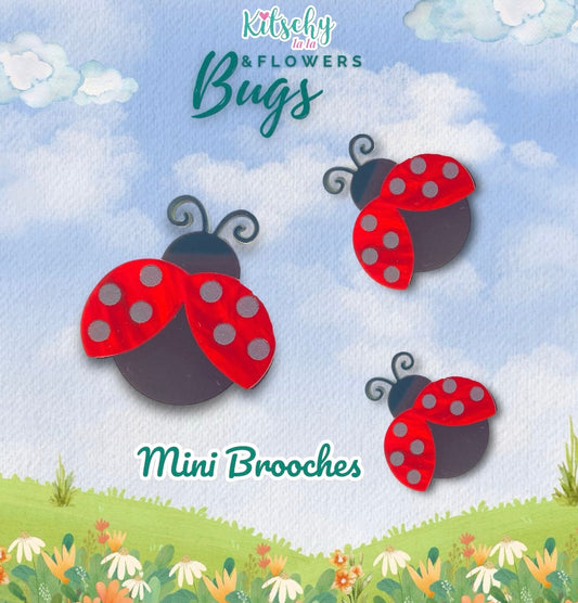 Ladybug Mini Brooches