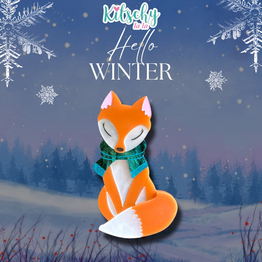 2nds Winter Fox Brooch