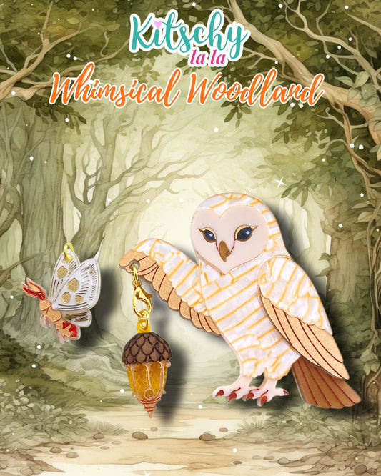 PRE ORDER  Interchangeable Owl Brooch