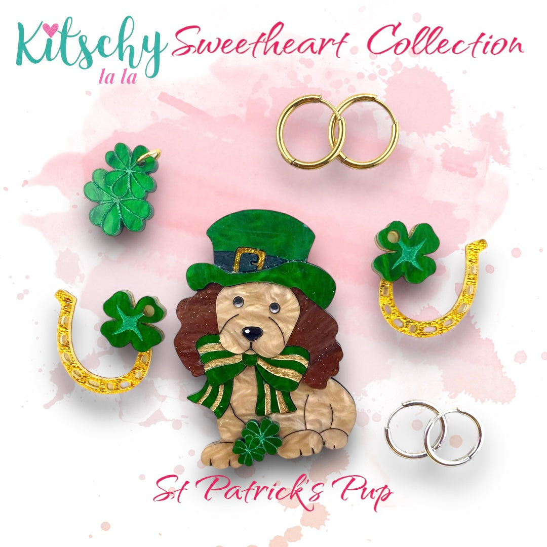 Lucky Clover Earring Charms