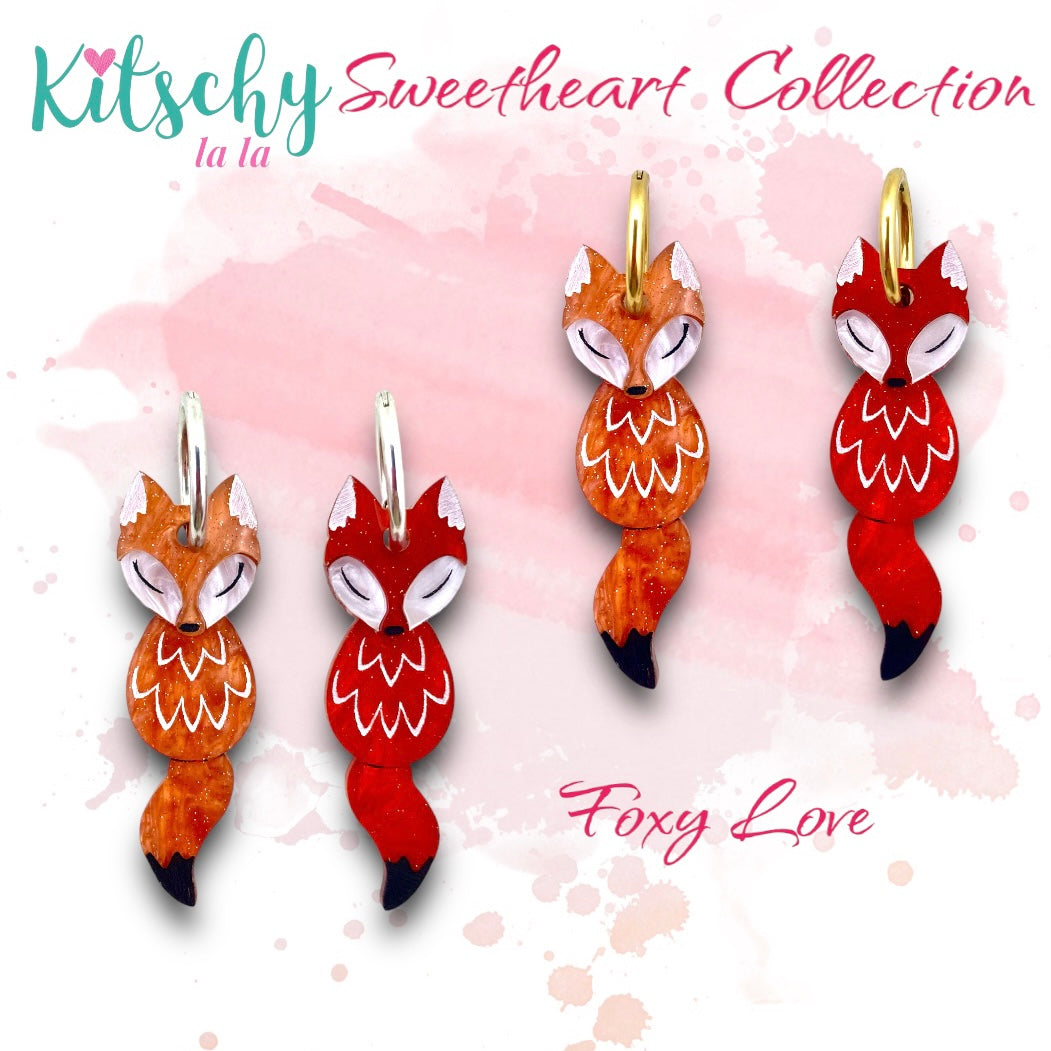 Foxy Love Mismatched Earring Charms