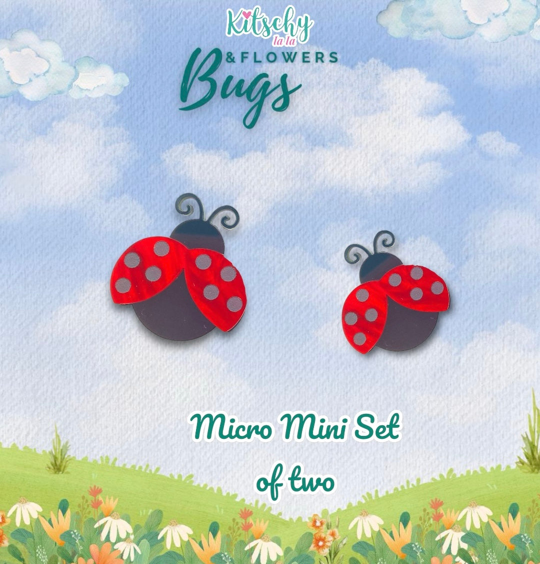 Ladybug Mini Brooches