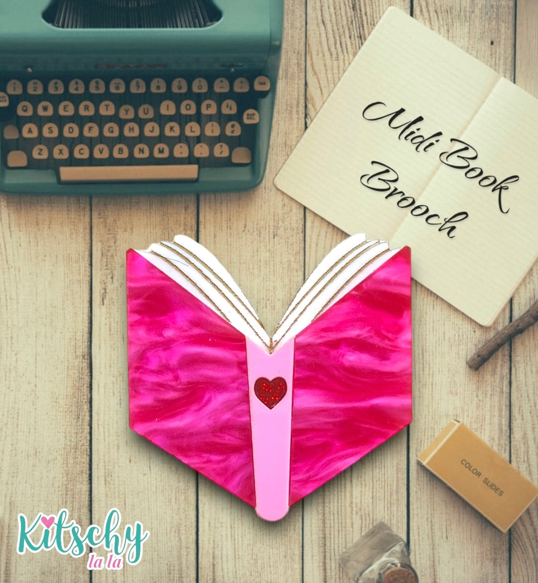 Midi Book Brooch