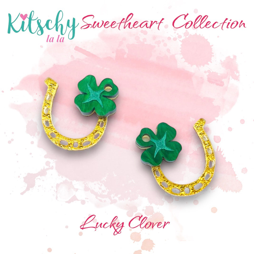 Lucky Clover Earring Charms